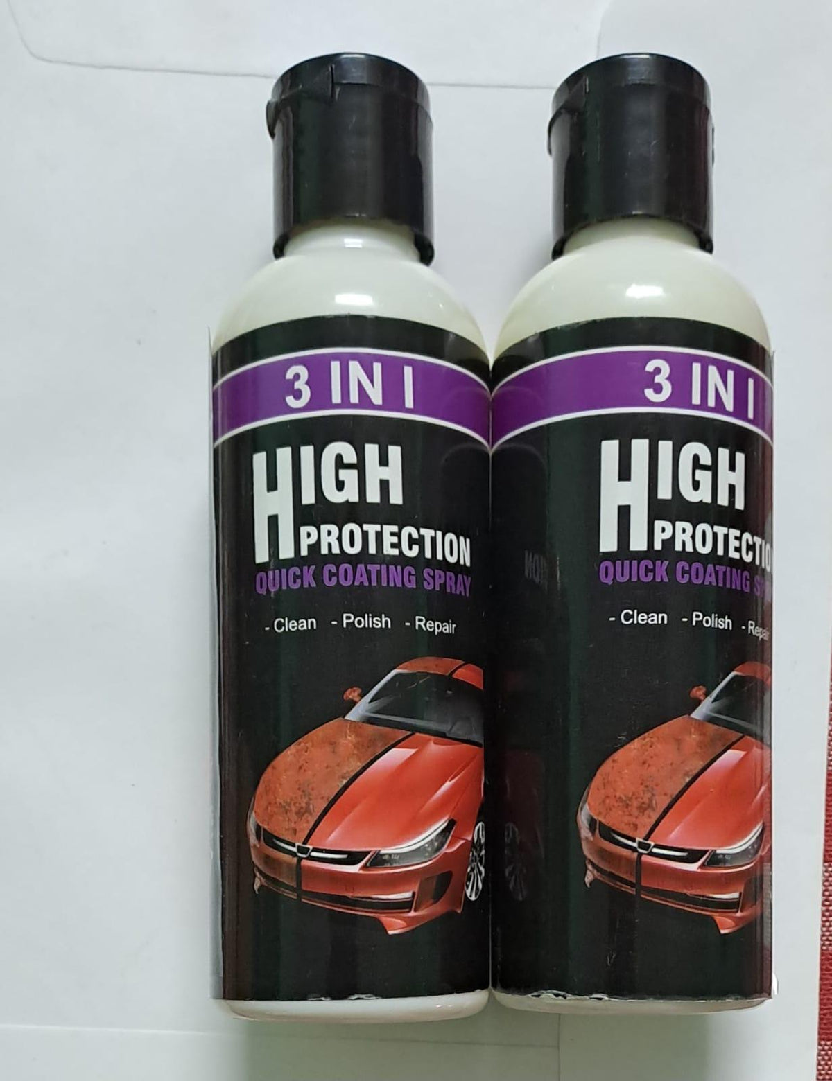 3-in-1 Nano Coating & Car Scratch Polish Spray (Pack of 2) – Waterless Wash & Gloss Shield