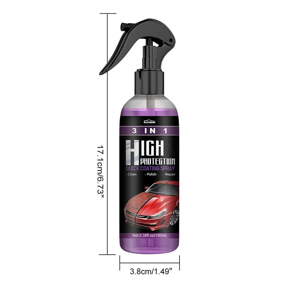 3-in-1 Nano Coating & Car Scratch Polish Spray (Pack of 2) – Waterless Wash & Gloss Shield