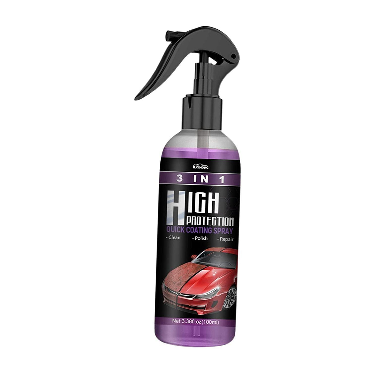 3-in-1 Nano Coating & Car Scratch Polish Spray (Pack of 2) – Waterless Wash & Gloss Shield