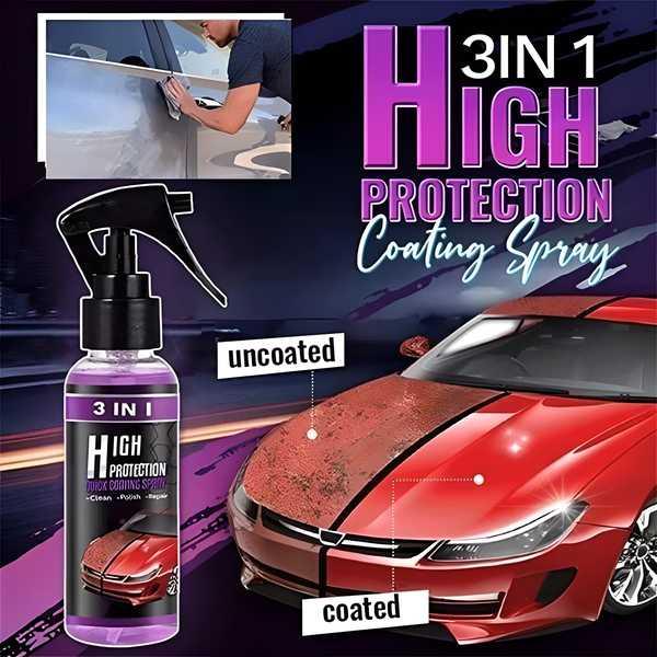 3-in-1 Nano Coating & Car Scratch Polish Spray (Pack of 2) – Waterless Wash & Gloss Shield